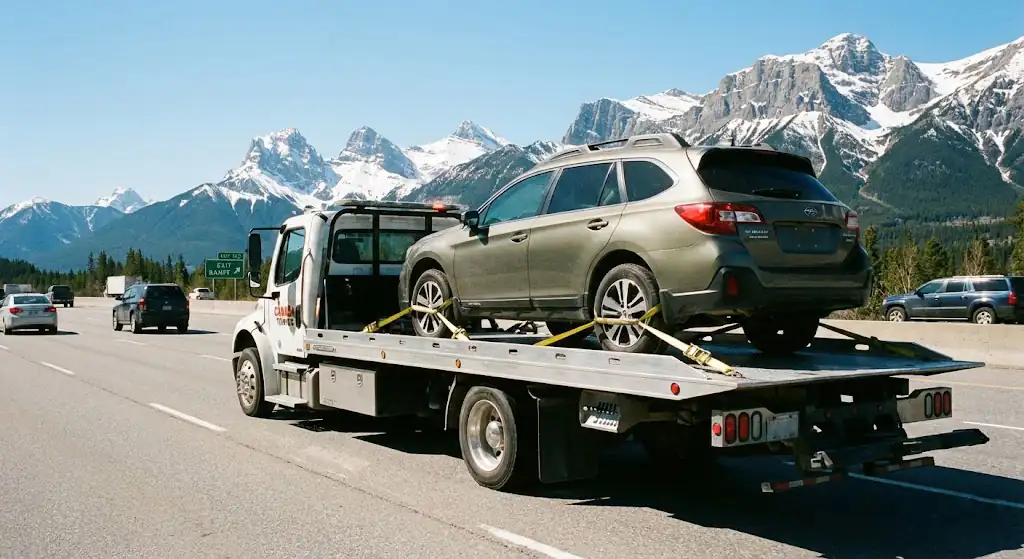 EV flatbed towing Brantford